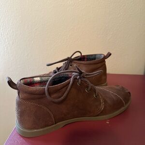 Skechers Bobs Chill Luxe Lace Up Chukka Women’s Size 8.5 Brown